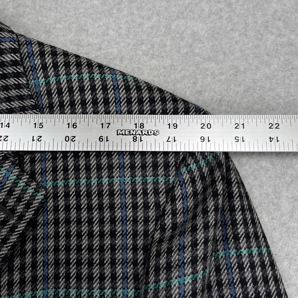 Isaia Napoli Sport Coat Mens 48L US 58L EU Plaid Surgeon Cuff Sirio G. Blazer - Picture 6 of 15